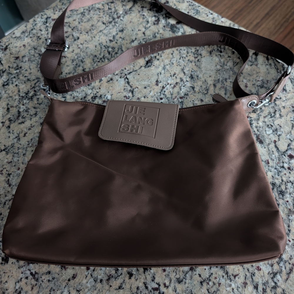 Jie Lang Shi Brown Crossbody Bag-New